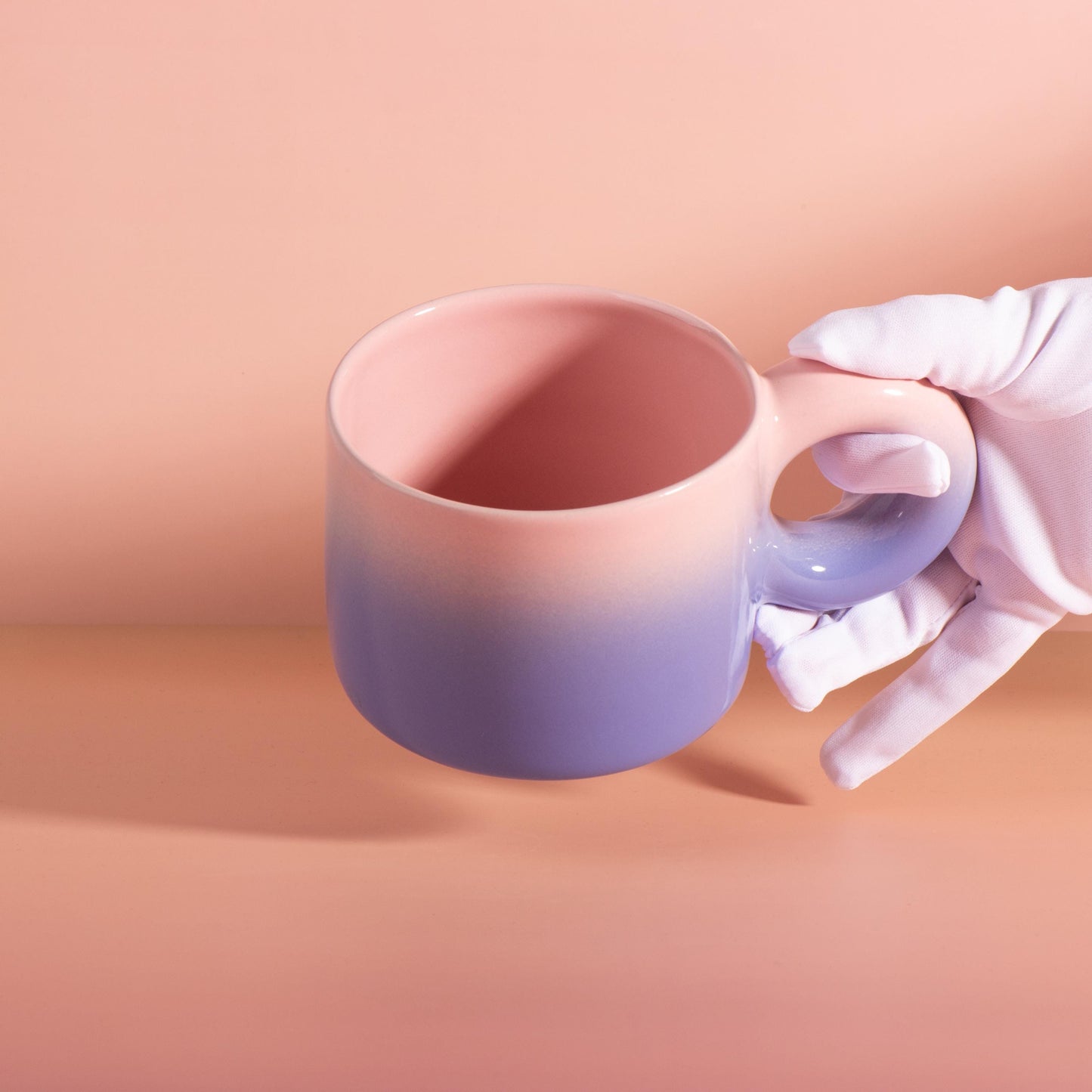 16 oz / 450 ml, Nordic Gradient Ceramic Mug, Handmade Office Coffee & Tea Cup, Modern Colourful Drinkware Gift