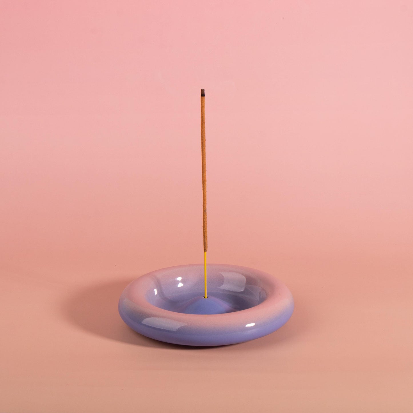 Handmade Ceramic Incense Holder, Colourful Donut Burner, Gift for Relaxation