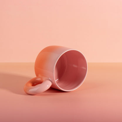 16 oz / 450 ml, Nordic Gradient Ceramic Mug, Handmade Office Coffee & Tea Cup, Modern Colourful Drinkware Gift