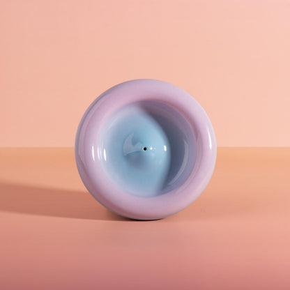 Modern Ceramic Incense Holder, Colourful Gradient Donut Design