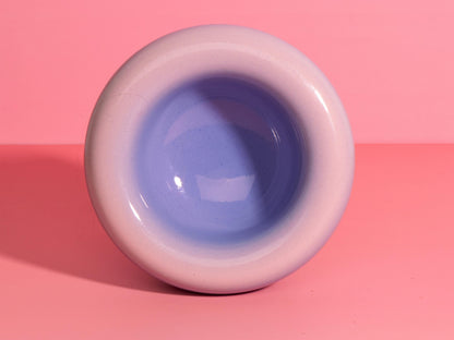 Handmade Ombre Ceramic Dessert Bowl - Soft Cueve: Blush Pink to Lavender Stoneware