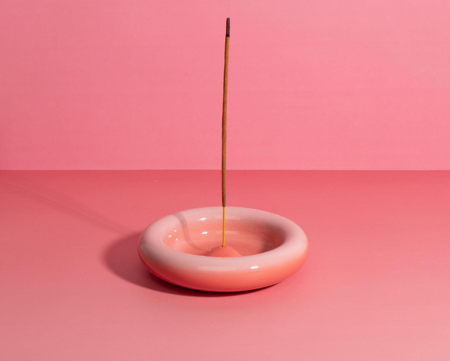 Handmade Ceramic Incense Holder, Colourful Donut Burner, Gift for Relaxation