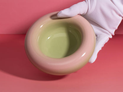 Ceramic Jewellery Dish  Pastel Gradient Ring Holder  Stoneware Trinket Bowl