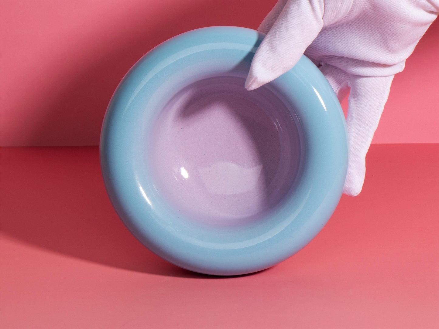 Ceramic Jewellery Dish  Pastel Gradient Ring Holder  Stoneware Trinket Bowl