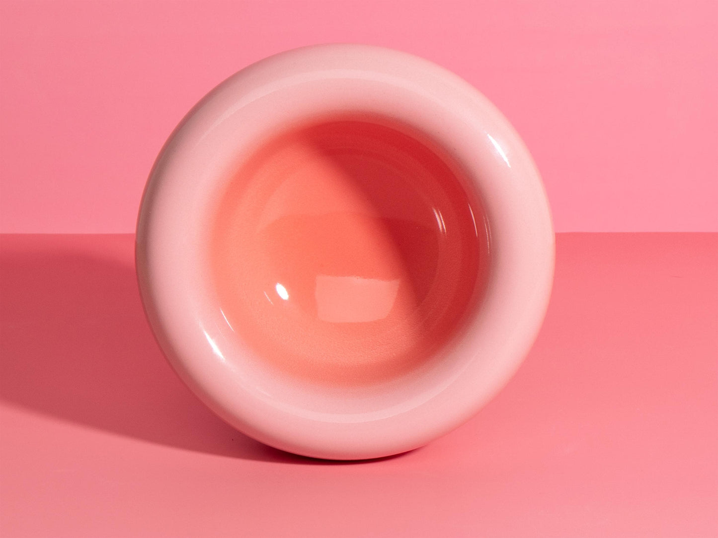 Cute Sakura Pink Bubble Bowl | Chubby Ceramic Fruit Bowl | Pastel Ombre Serving Dish | Kawaii Aesthetic Tableware | Modern Dopamine Decor