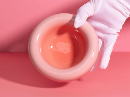 Cute Sakura Pink Bubble Bowl | Chubby Ceramic Fruit Bowl | Pastel Ombre Serving Dish | Kawaii Aesthetic Tableware | Modern Dopamine Decor