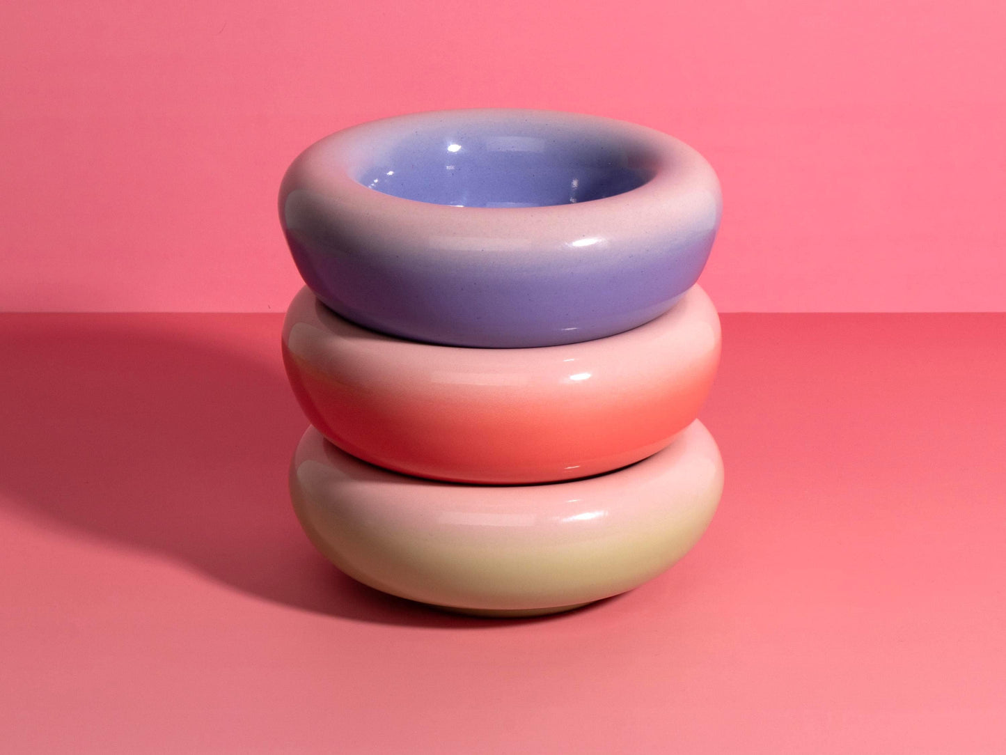 Colourful Bubble Bowl  Handmade Stoneware Bowl  Pastel Ceramic Dish  Modern Pottery