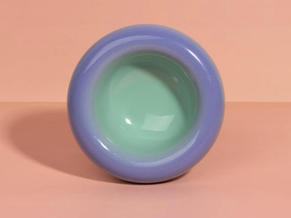Ceramic Jewellery Dish  Pastel Gradient Ring Holder  Stoneware Trinket Bowl